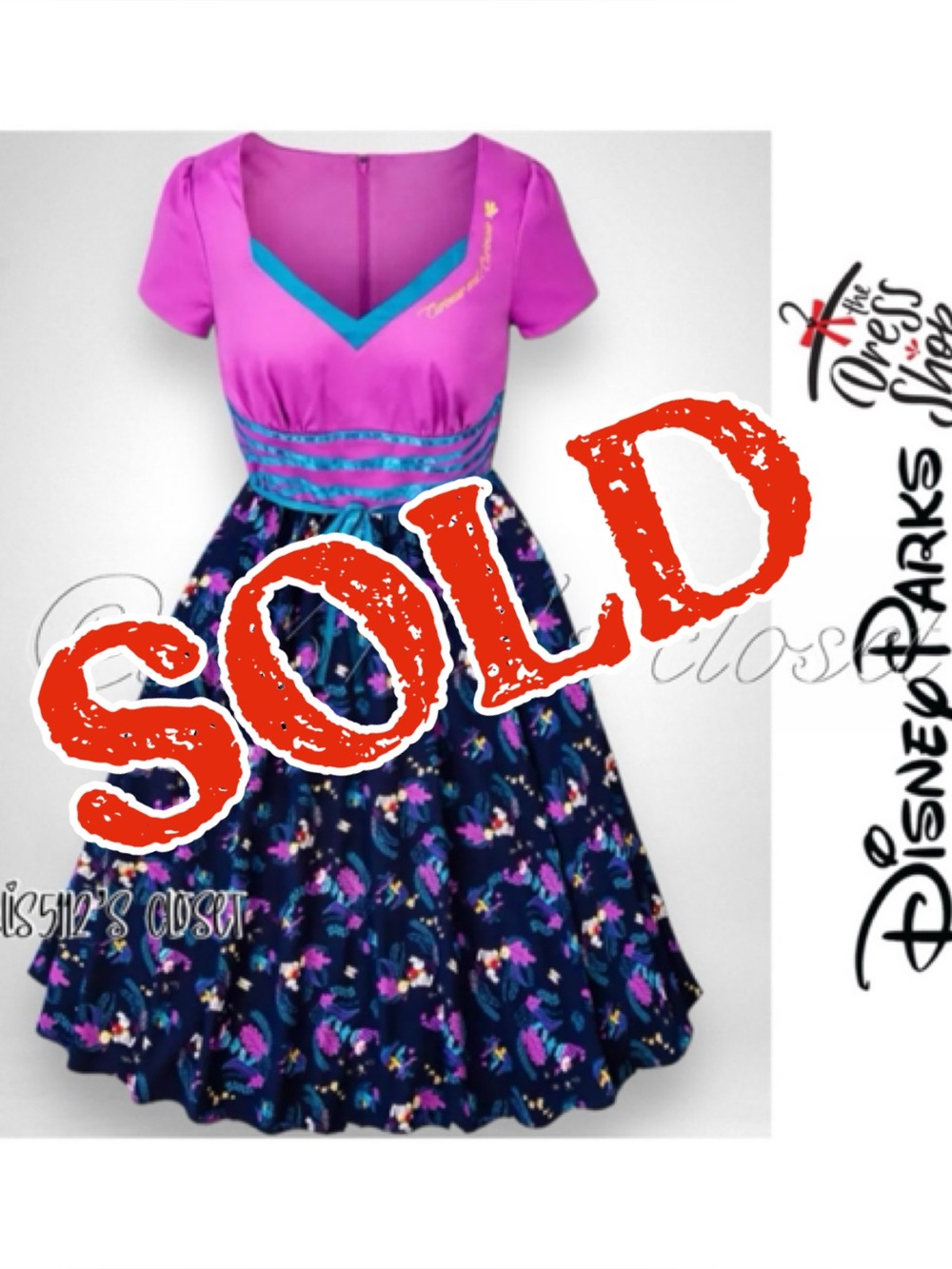 Disney Parks The Dress Shop Her Universe Alice In Wonderland Retro Dress Large L